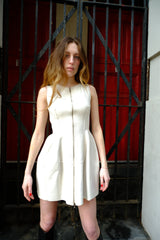 Alaia S/S 1990 Cream Tulip Dress