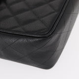 #54 Chanel Matelasse 30 Chain Shoulder Bag Caviar Skin Black Gold