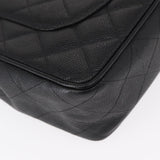 #54 Chanel Matelasse 30 Chain Shoulder Bag Caviar Skin Black Gold