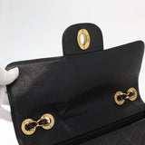 #54 Chanel Matelasse 30 Chain Shoulder Bag Caviar Skin Black Gold