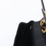 #54 Chanel Matelasse 30 Chain Shoulder Bag Caviar Skin Black Gold