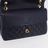 Chanel Double Flap Navy lambskin Gold Hardware SOLD custom order