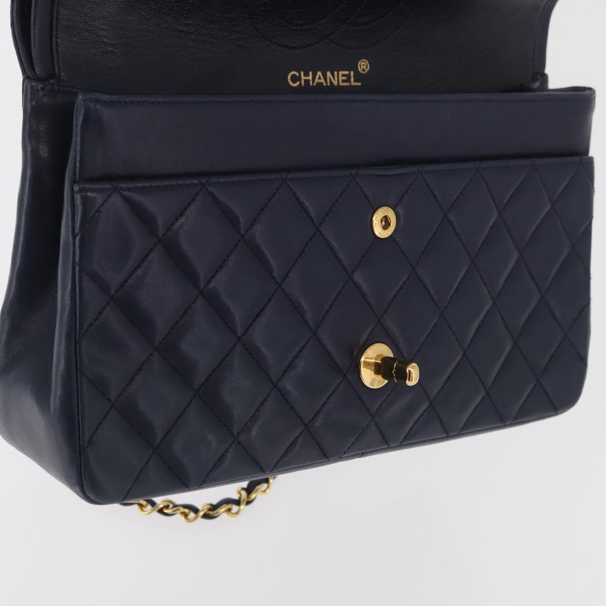 Chanel Double Flap Navy lambskin Gold Hardware SOLD custom order