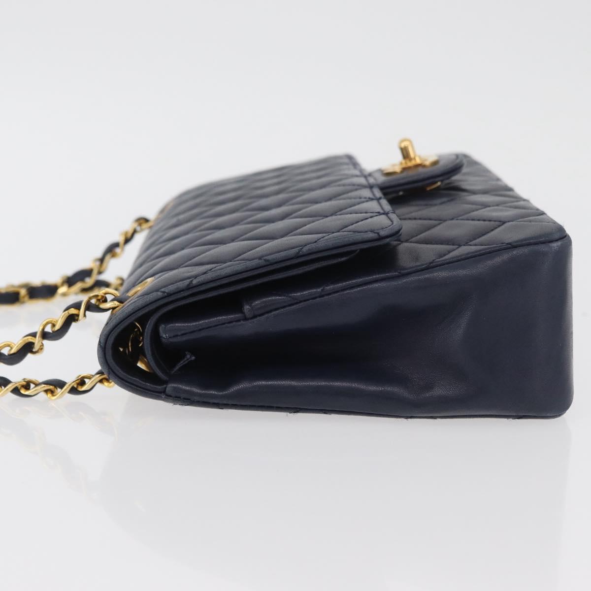 Chanel Double Flap Navy lambskin Gold Hardware SOLD custom order