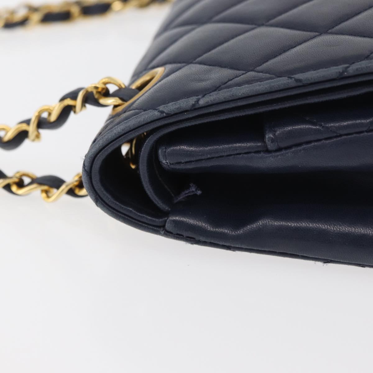 Chanel Double Flap Navy lambskin Gold Hardware SOLD custom order