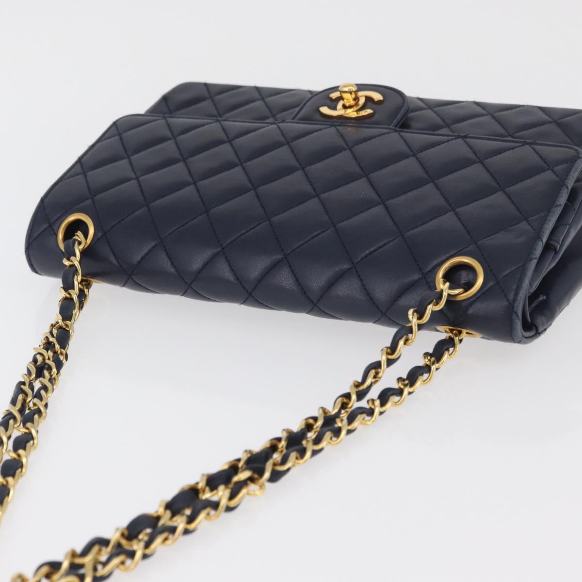 Chanel Double Flap Navy lambskin Gold Hardware SOLD custom order