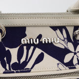 Miu Miu Floral Print Canvas Bag