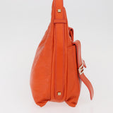 Fendi Mia Hobo Bag FF Buckle Hardware Silver
