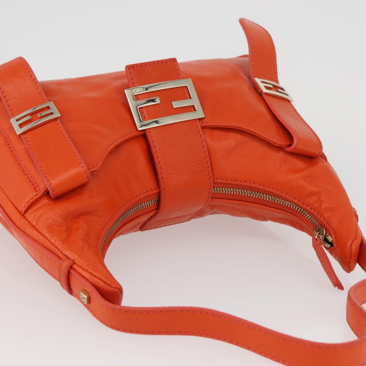Fendi Mia Hobo Bag FF Buckle Hardware Silver