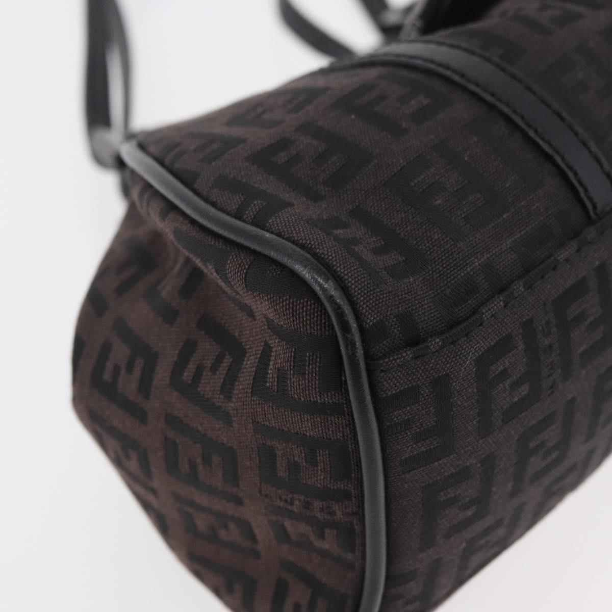 Fendi Zucchino Mia Hobo Bag Black