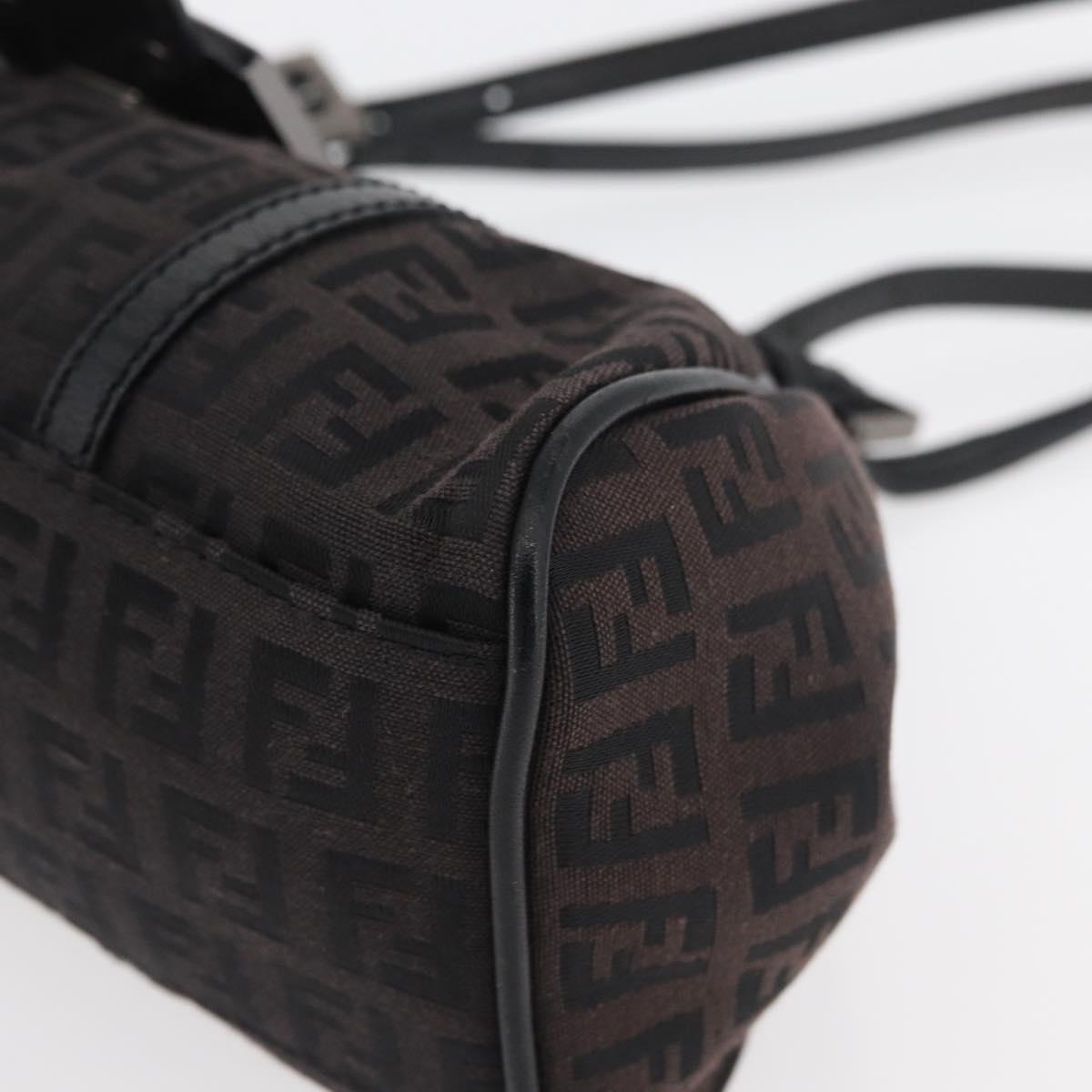 Fendi Zucchino Mia Hobo Bag Black