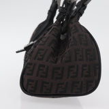 Fendi Zucchino Mia Hobo Bag Black