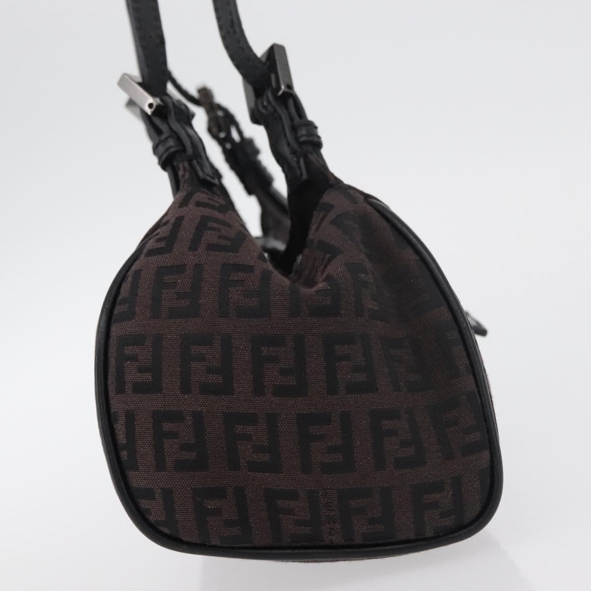 Fendi Zucchino Mia Hobo Bag Black