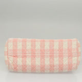 Chanel Pink and White Tweed Shoulder Bag