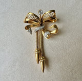 18K Gold & Diamond Retro EraTassel Brooche