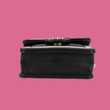 Chanel Black and White Lambskin Crossbody Chain Pouch Accessory