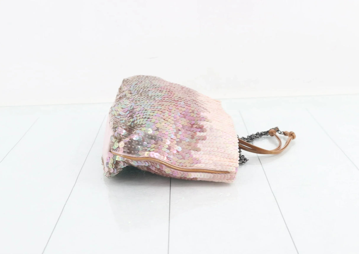 Prada Pink Iridescent Sequin Shoulder Bag