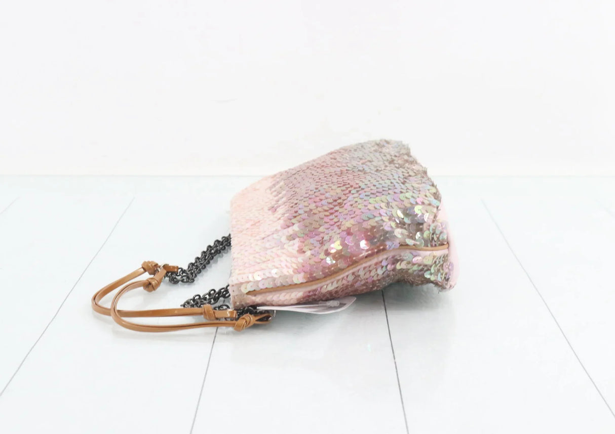 Prada Pink Iridescent Sequin Shoulder Bag