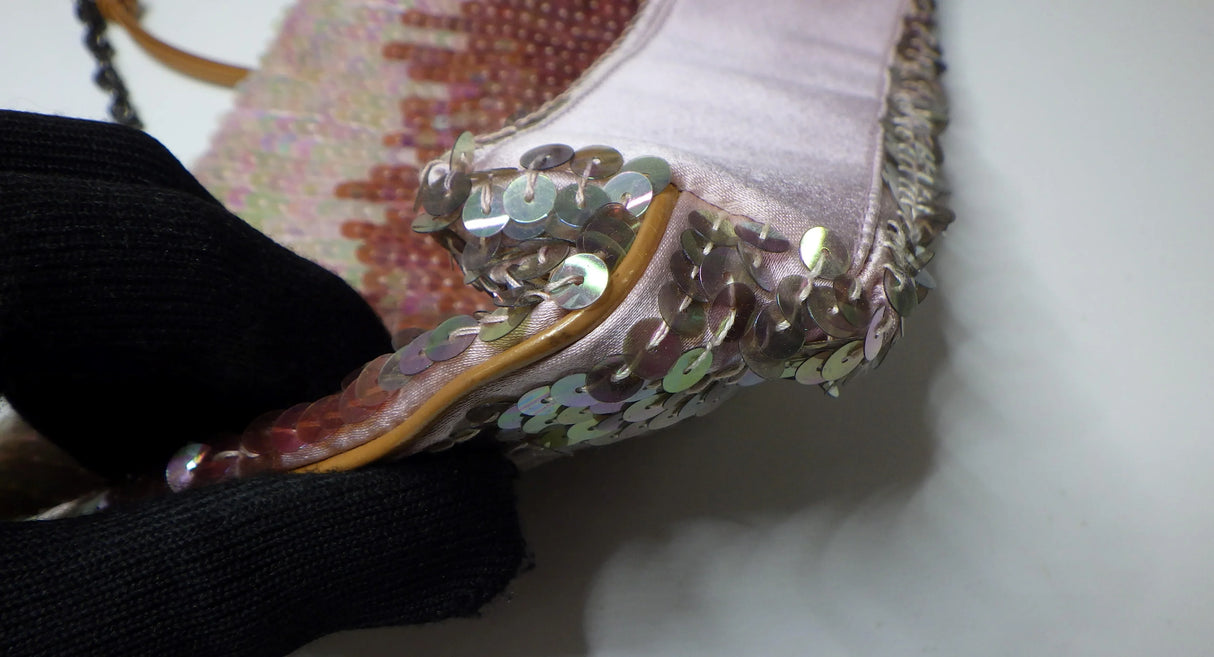 Prada Pink Iridescent Sequin Shoulder Bag
