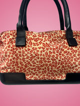 Bottega Veneta Leopard Print Nylon Hand Bag