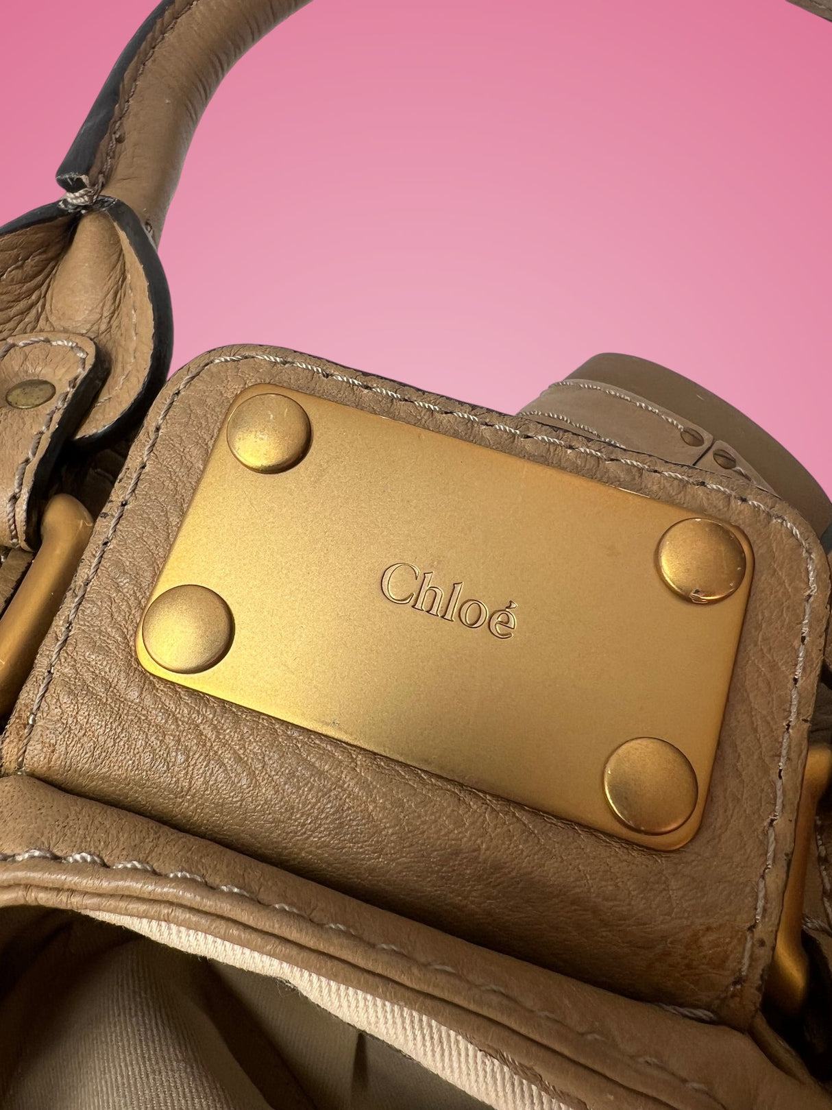 Chloe Mini Paddington Brown Leather