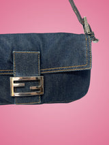 Fendi Baguette Navy Denim