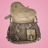 Dior Python Gaucho Bag