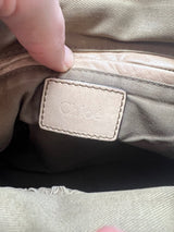 Chloe Brown Python Leather Shoulder Bag