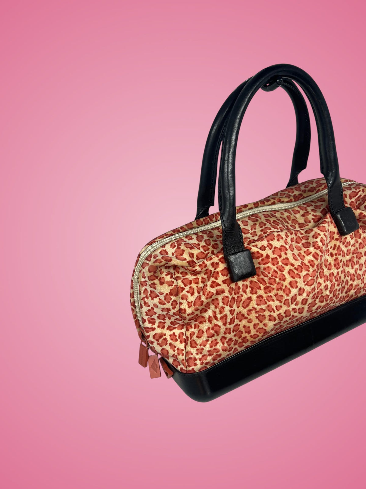 Bottega Veneta Leopard Print Nylon Hand Bag