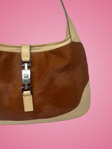 Gucci Jackie Brown Pony Hair Shoulder Bag