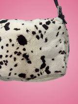 Fendi Mamma Baguette Pony Hair Dalmation Print