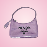 Prada Re-Edition 2000 Purple Sequin Paillettes Bag (comes in original box)