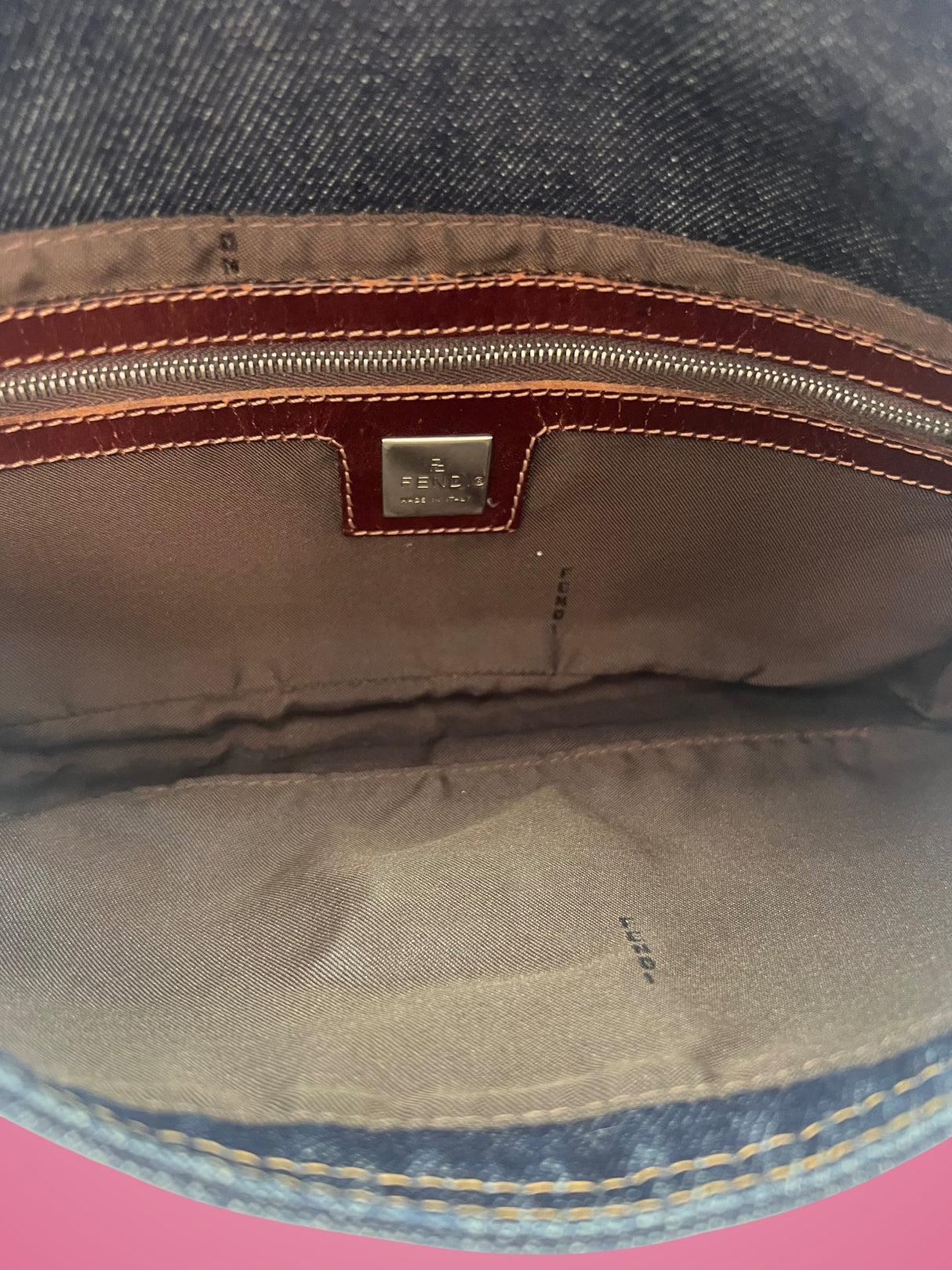 Fendi Baguette Navy Denim