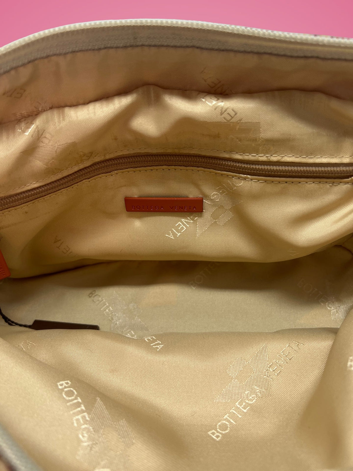 Bottega Veneta Leopard Print Nylon Hand Bag