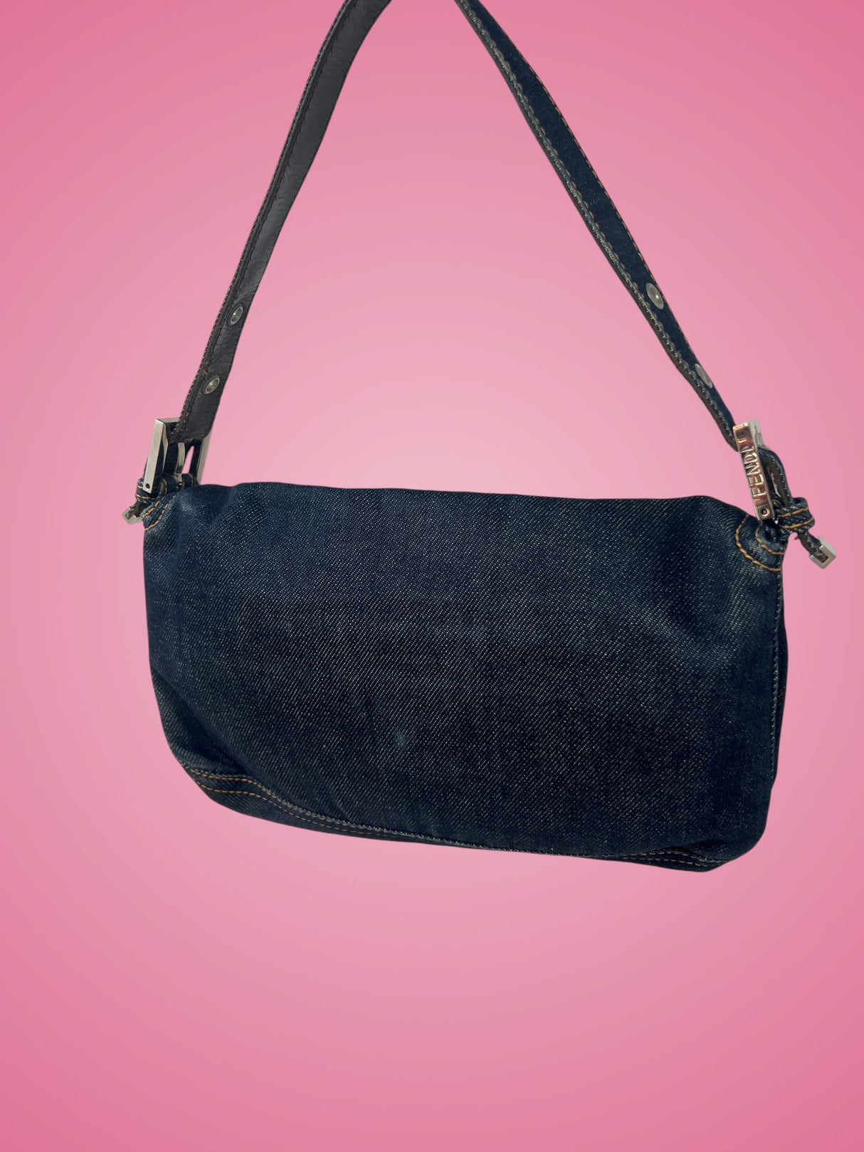Fendi Baguette Navy Denim