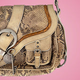 Dior Python Gaucho Bag