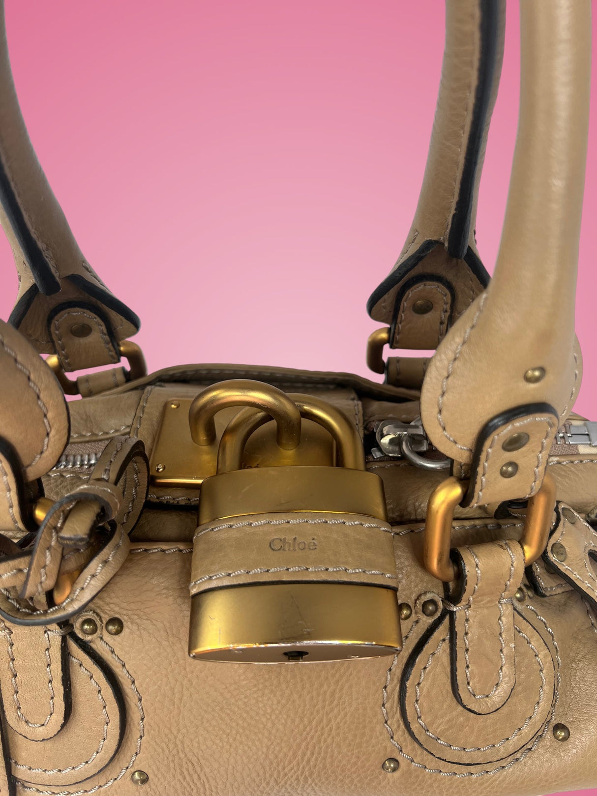 Chloe Mini Paddington Brown Leather