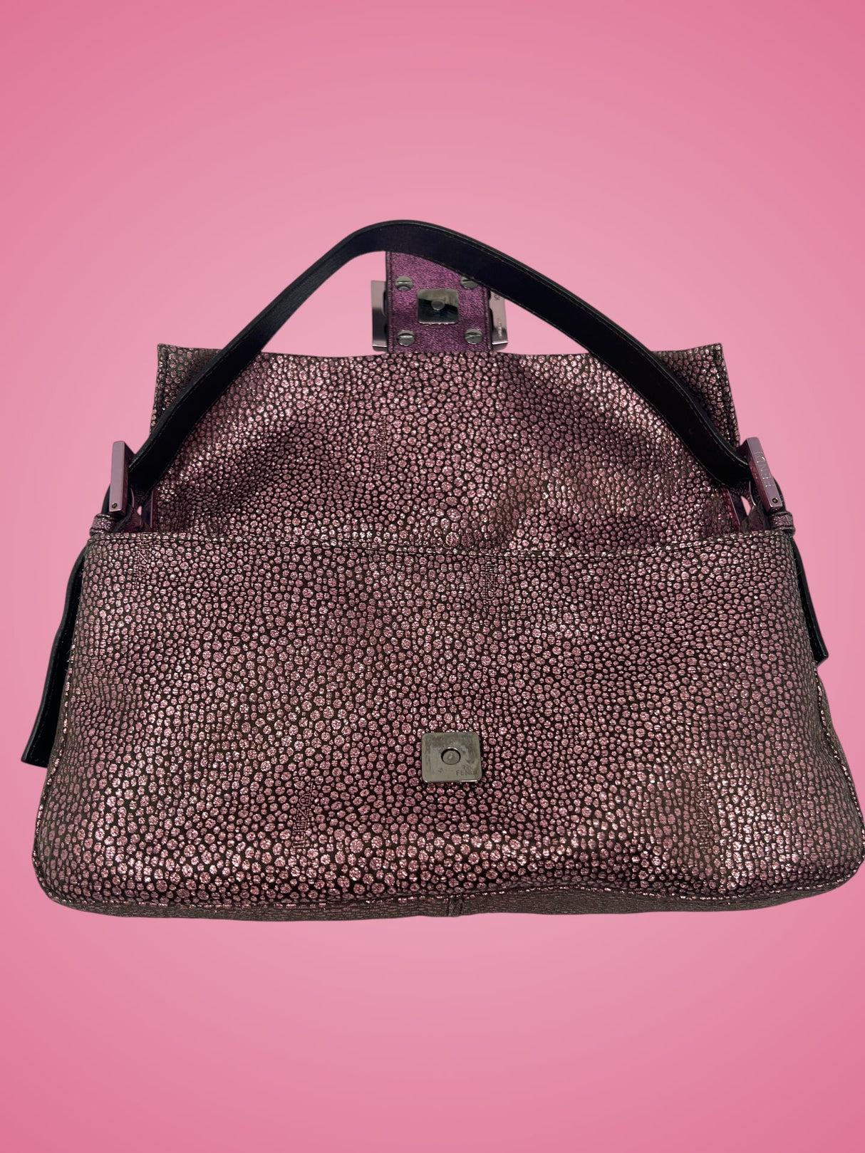 Fendi Baguette Pink Glitter