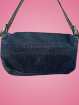 Fendi Baguette Navy Denim