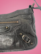 Balenciaga City Hip Bag Black Leather