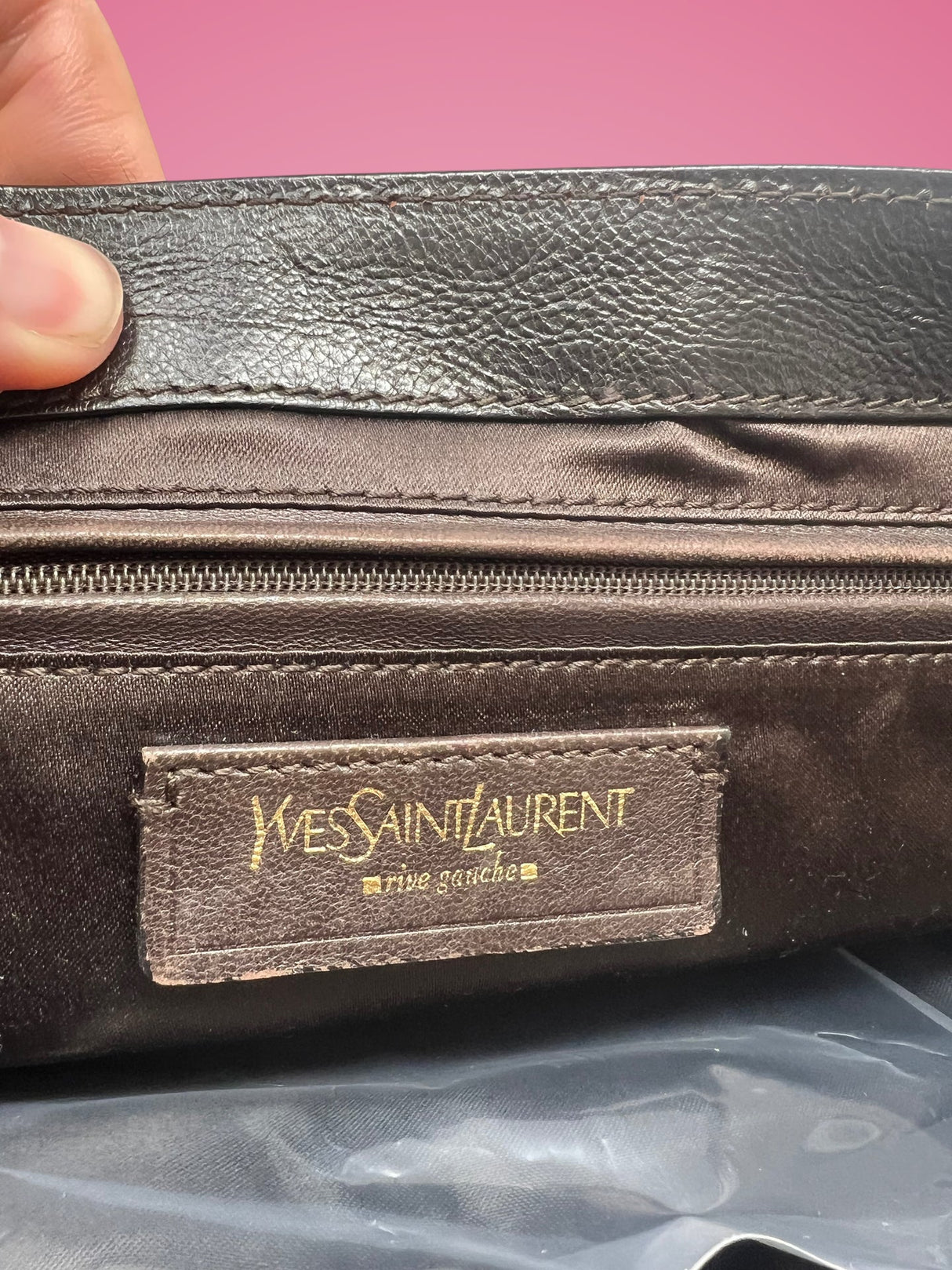 YSL Leopard Print Pony Hair Shoulder Bag