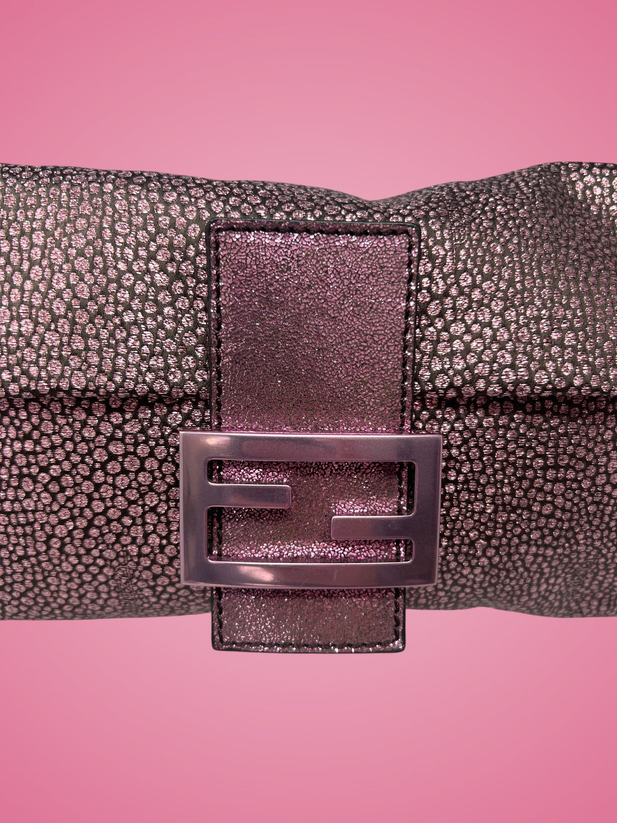 Fendi Baguette Pink Glitter