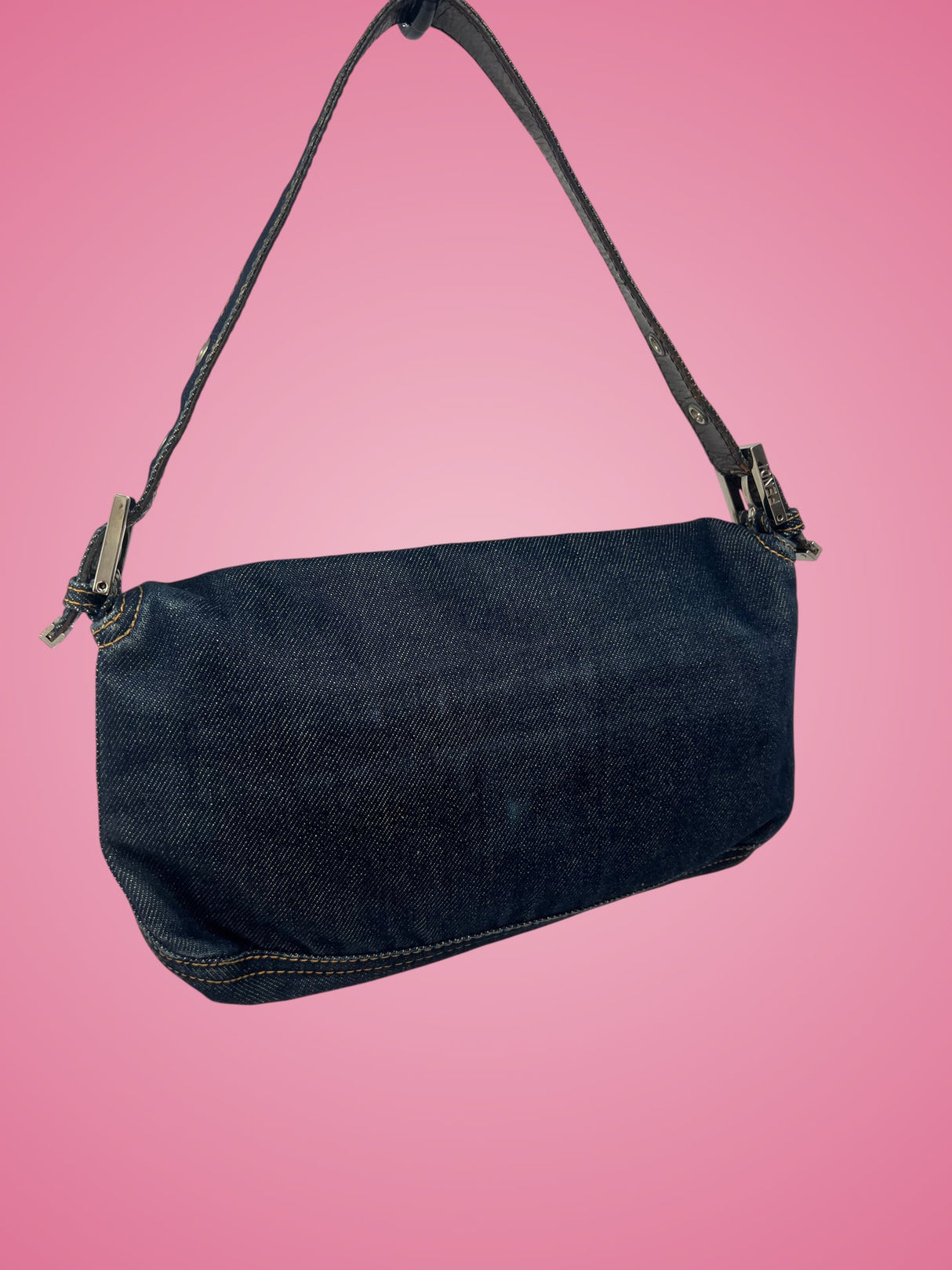Fendi Baguette Navy Denim