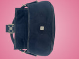 Fendi Baguette Navy Cotton