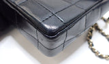 Chanel East West Chocolate Bar Bag Black Lambskin