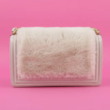 Chanel Boy Flap Bag Fur with Leather