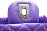 Chanel CC Chain Flap Bag Purple Fur