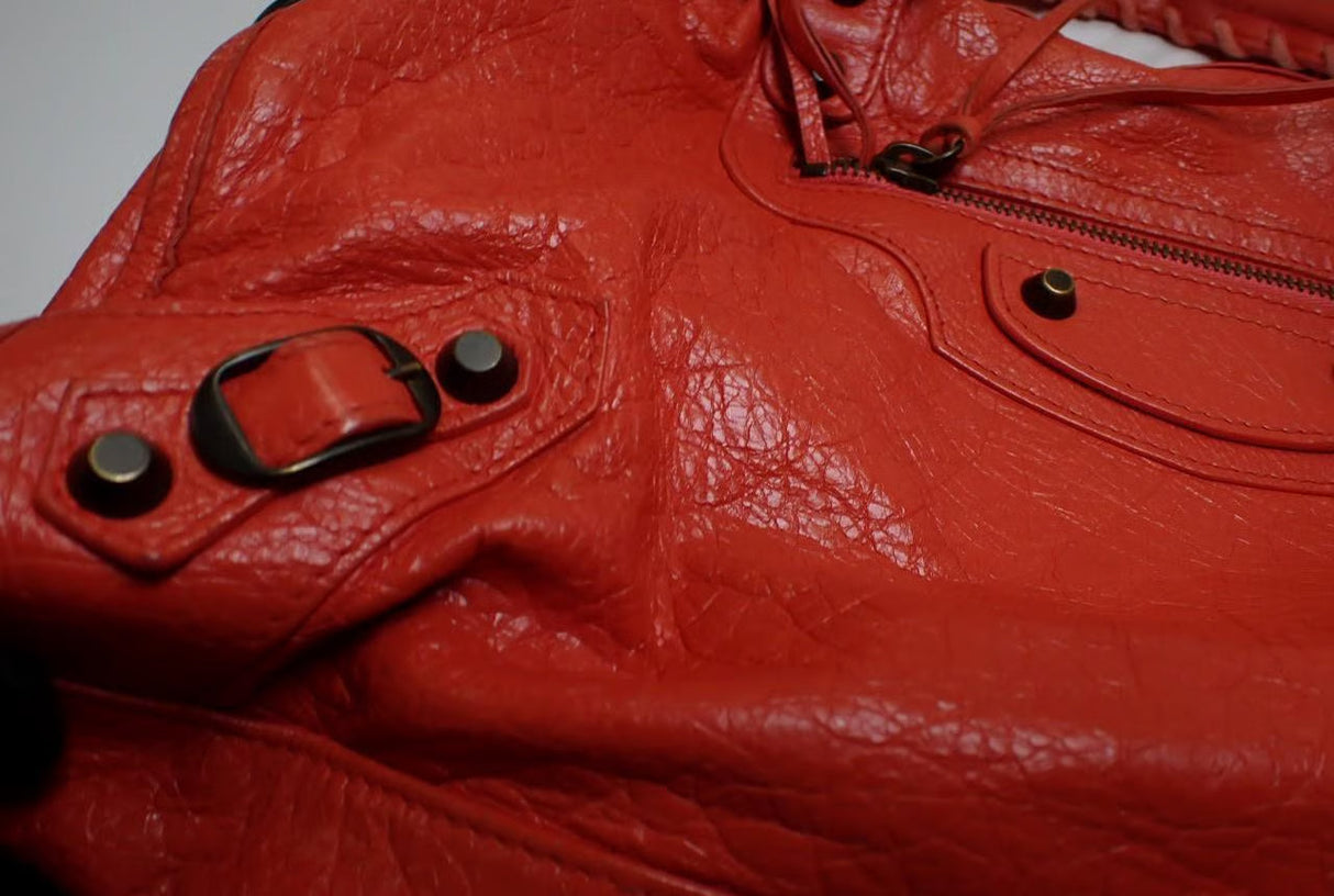 Balenciaga City Bag Orange Leather
