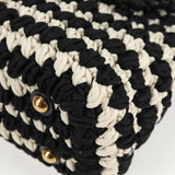 #49 Salvatore Ferragamo Margot Gancini Bag Polyester 2Way White Black