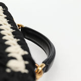 #49 Salvatore Ferragamo Margot Gancini Bag Polyester 2Way White Black
